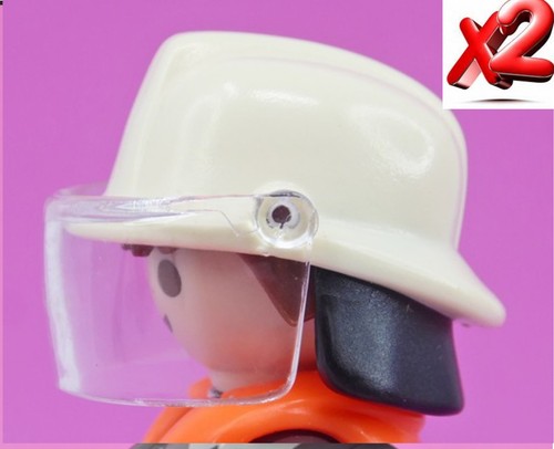 Playmobil caschi pompieri - x2,